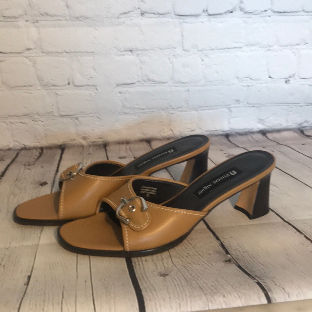 Etienne Aigner  bronze leather sandal